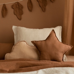 Stern Kissen LIN FRANZÖSISCH Nobodinoz Noisette