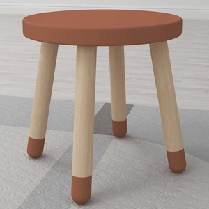 Stool DOTS Ø30x30cm  Blush MDF painted seat    Ash legs Flexa