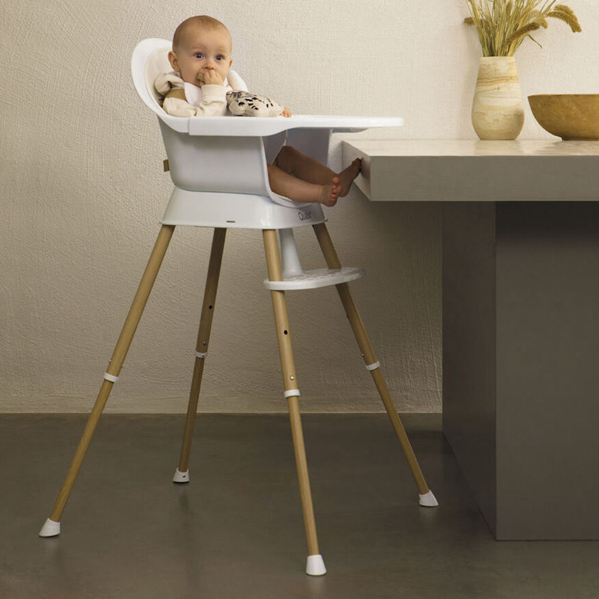 Stuhl Évolu Ultimo 3 Luxe Quax natur weiß