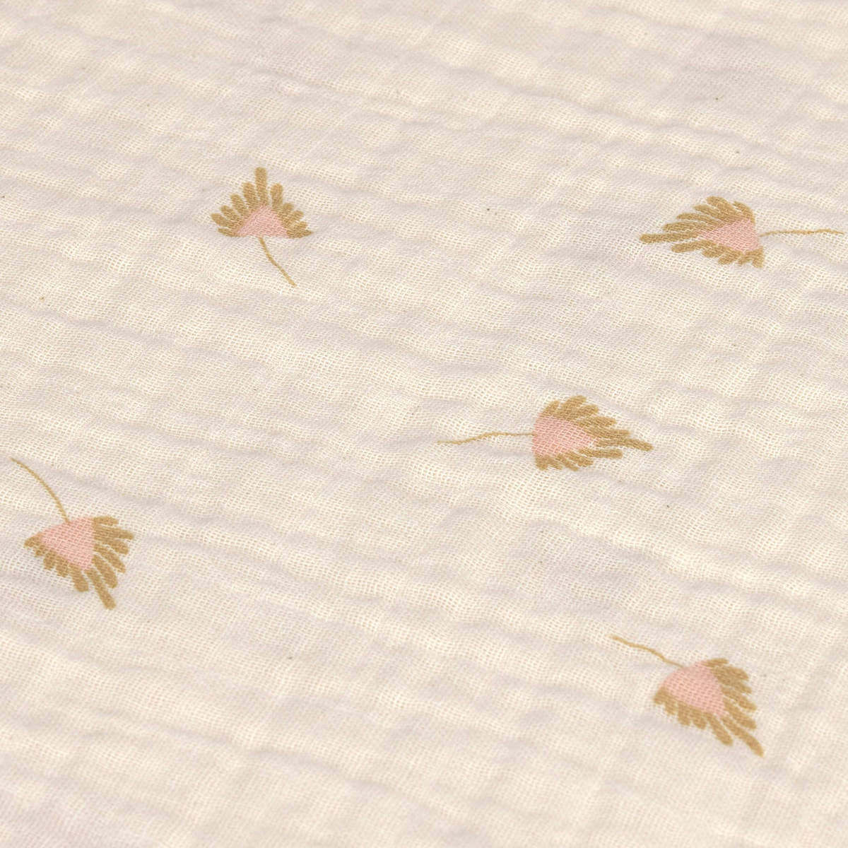 Swaddle & Burp Blanket L 2pcs Laessig curry 80x80cm (organic in conversion)