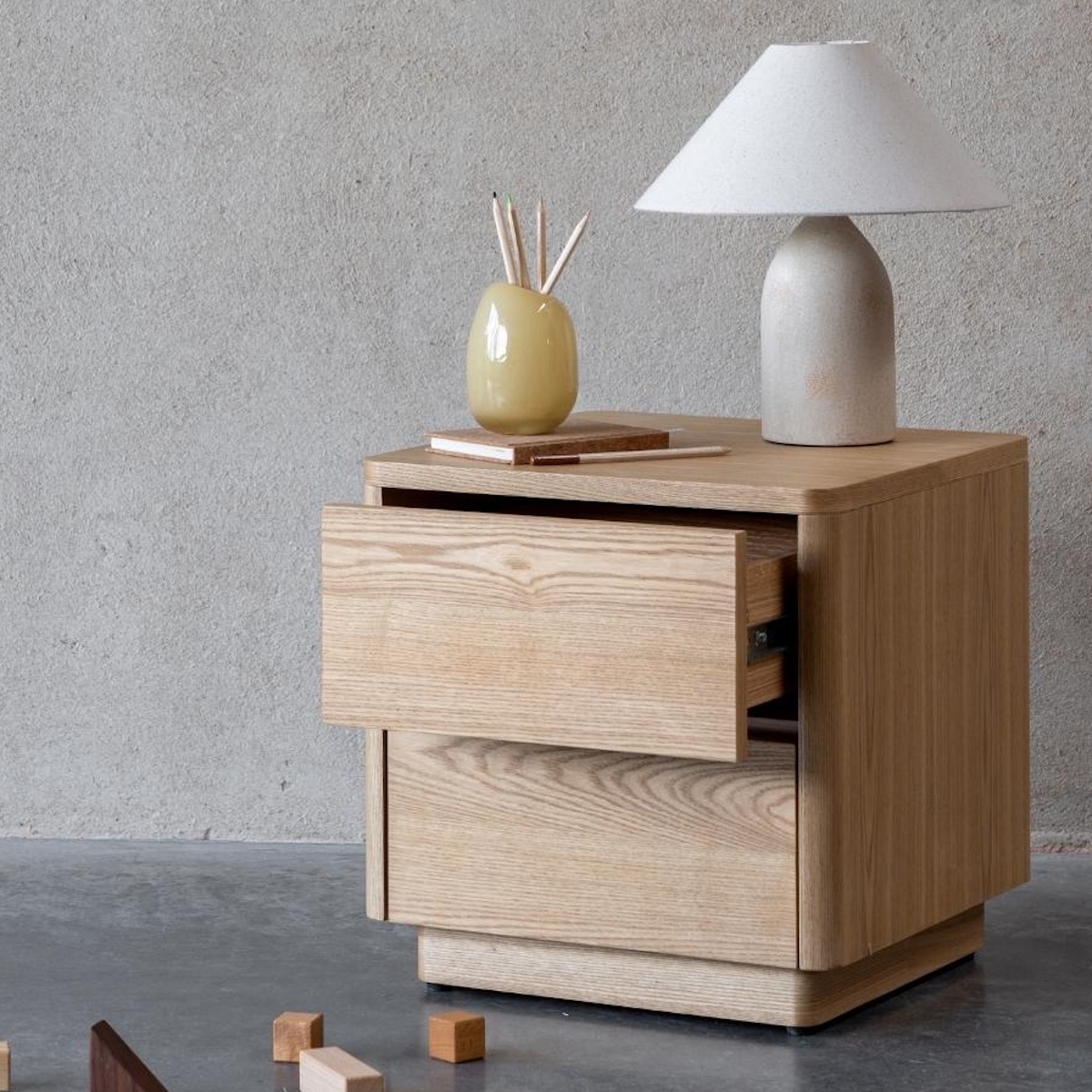 Table de nuit NATURAL Quax ash wood