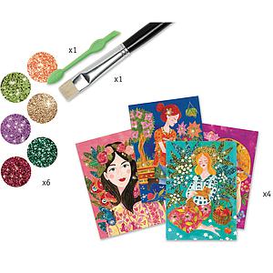 Tableau à pailleter LE PARFUM DES FLEURS Djeco