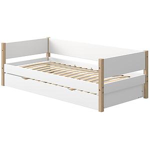 Tagesbett mitwachsend 200x90cm Ausziehbett NOR Eiche-weiß