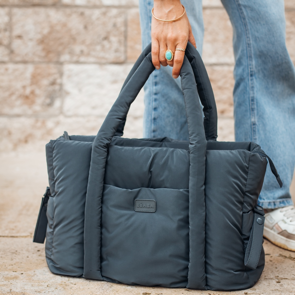 Tasche Paris Puffy dunkelgrau china