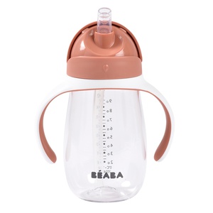 Tasse Strohhalm 300ml Beaba terracota