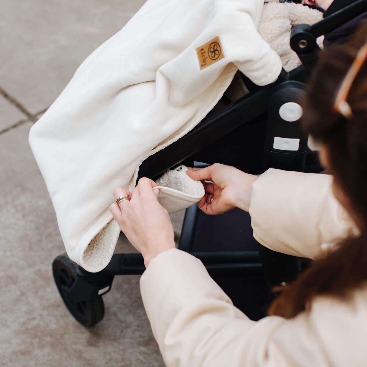 Teddy-Decke 95x75cm Cloby Off White