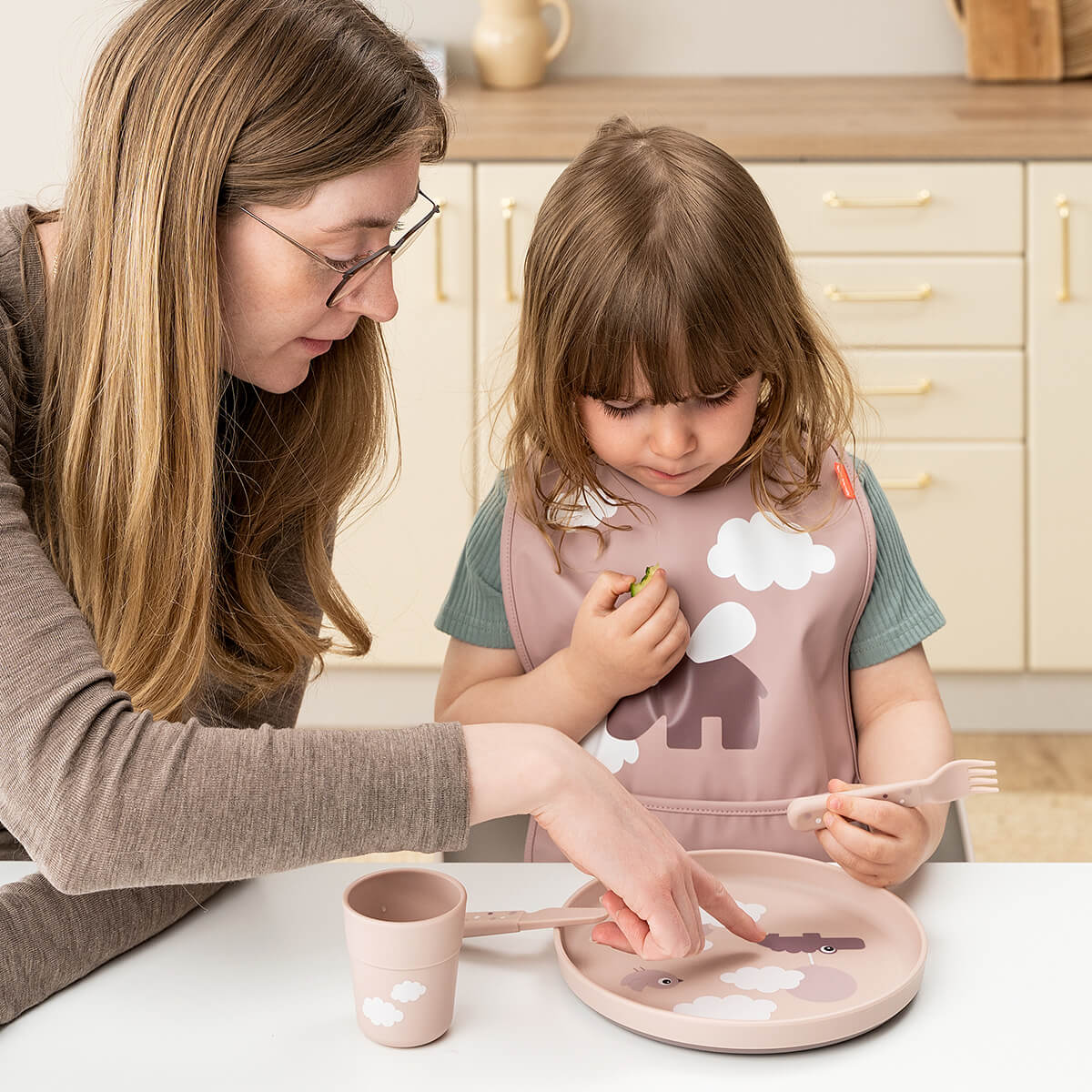 Teller Foodie Happy Clouds Done by Deer rosa