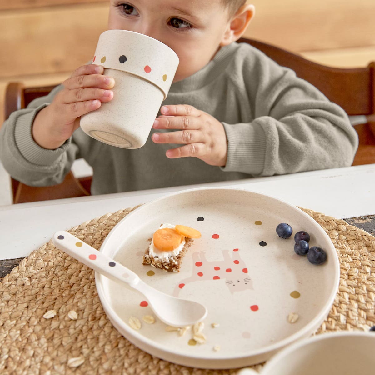 Teller LITTLE MATEYS Laessig würzige Orange 