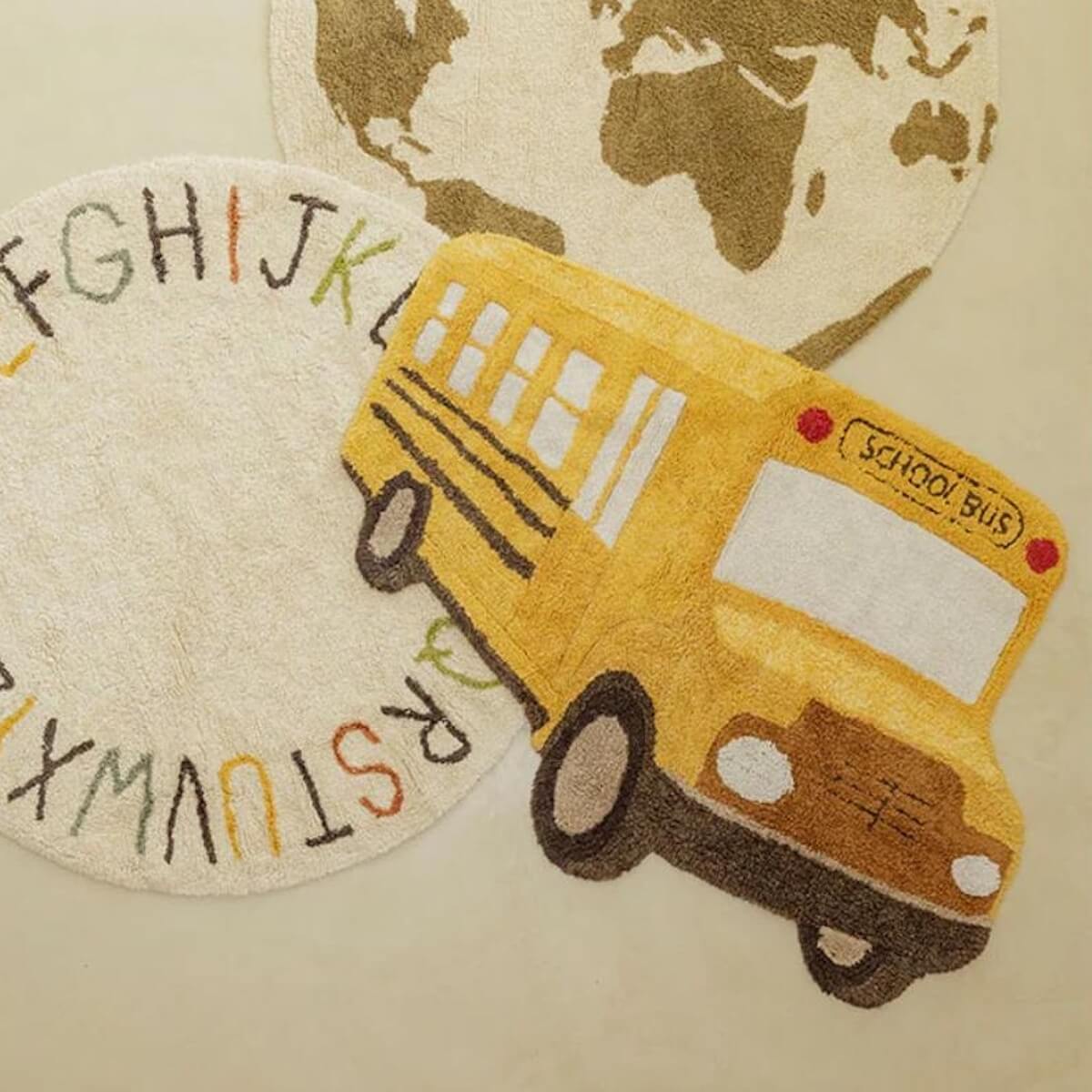 Teppich 130x90cm SCHULBUS Lorena Canals