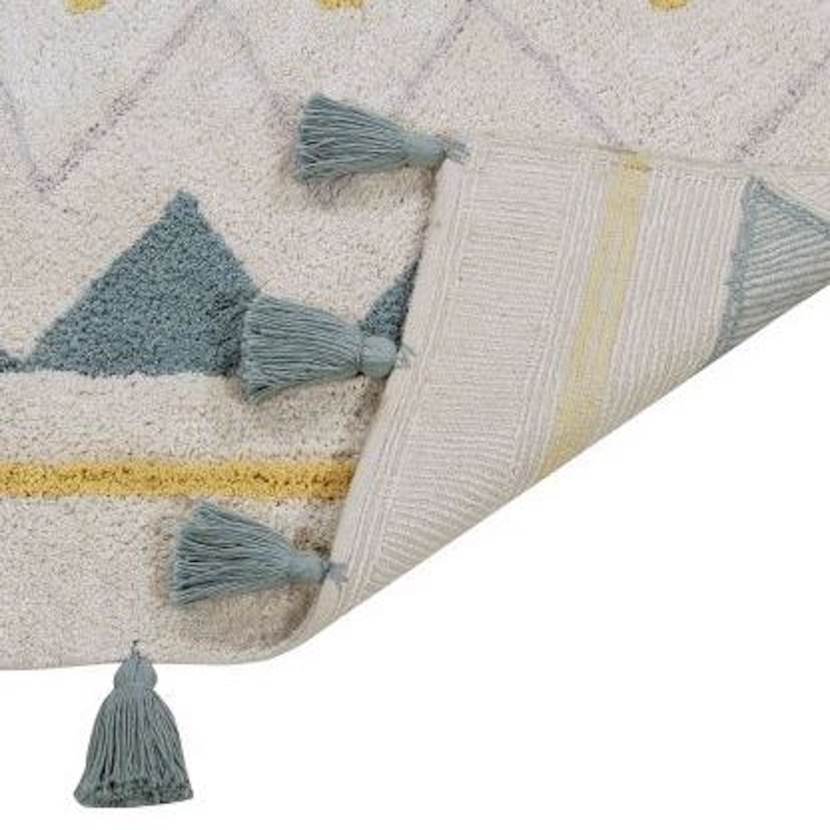 Teppich 140x200 cm AZTECA Lorena Canals natural-vintage blue