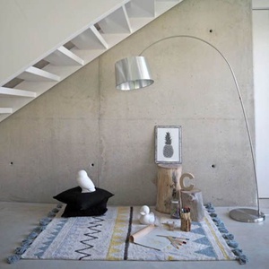 Teppich 140x200 cm AZTECA Lorena Canals natural-vintage blue