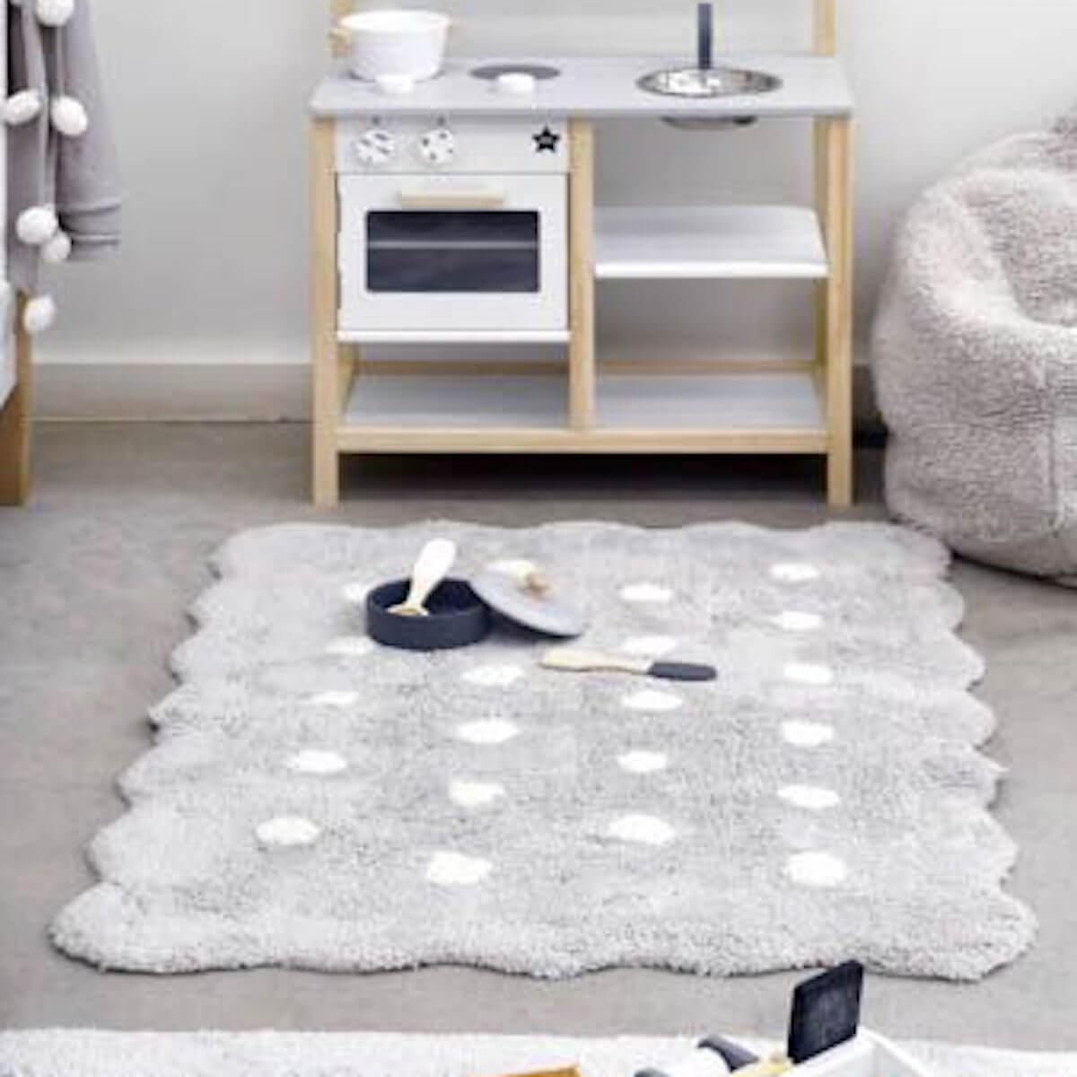 Teppich 70x100cm MINI BISCUIT Lorena Canals Pearl Grey