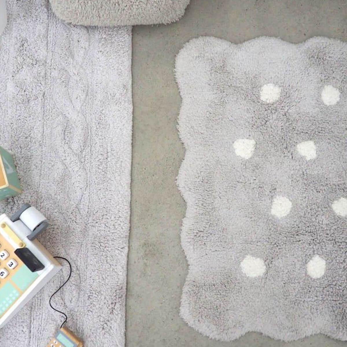 Teppich 70x100cm MINI BISCUIT Lorena Canals Pearl Grey