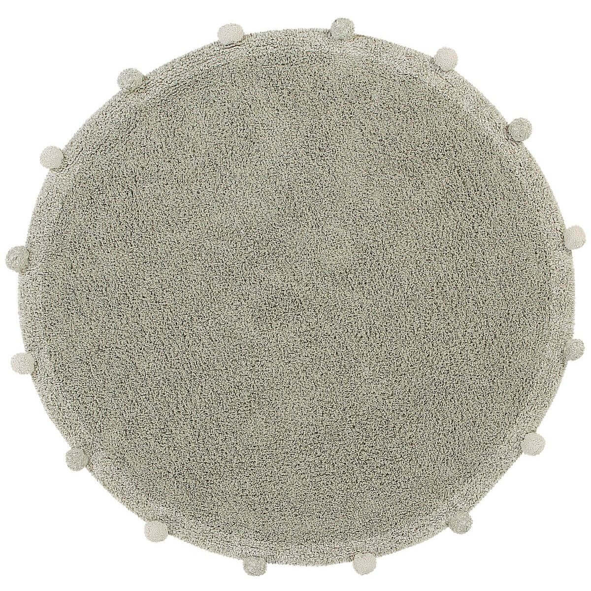 Teppich rund 120cm BUBBLY Lorena Canals Olive-Natural