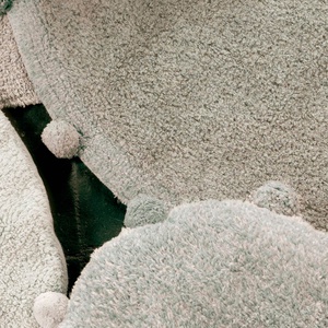 Teppich rund 120cm BUBBLY Lorena Canals Olive-Natural