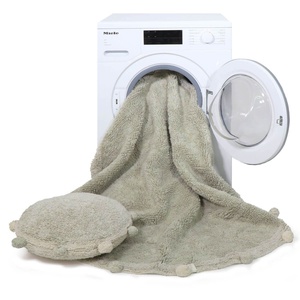 Teppich rund 120cm BUBBLY Lorena Canals Olive-Natural