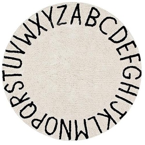 Teppich rund 150cm ABC Lorena Canals natural-black