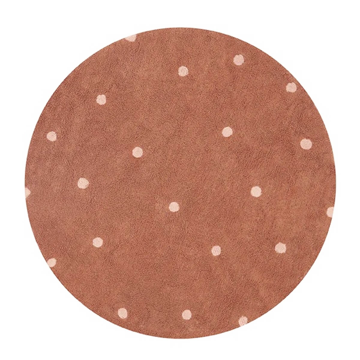 Teppich waschbar DOT Ø140cm Lorena Canals Chestnut