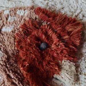 Teppich waschbar Huhn 110x100cm Lorena Canals