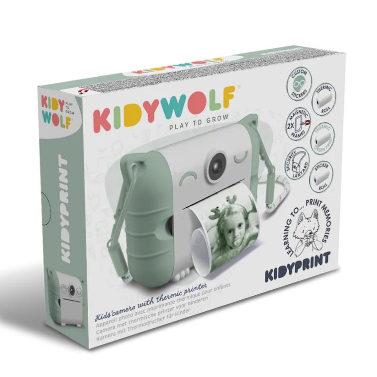 Thermodruckkamera KIDYPRINT Kidywolf Green