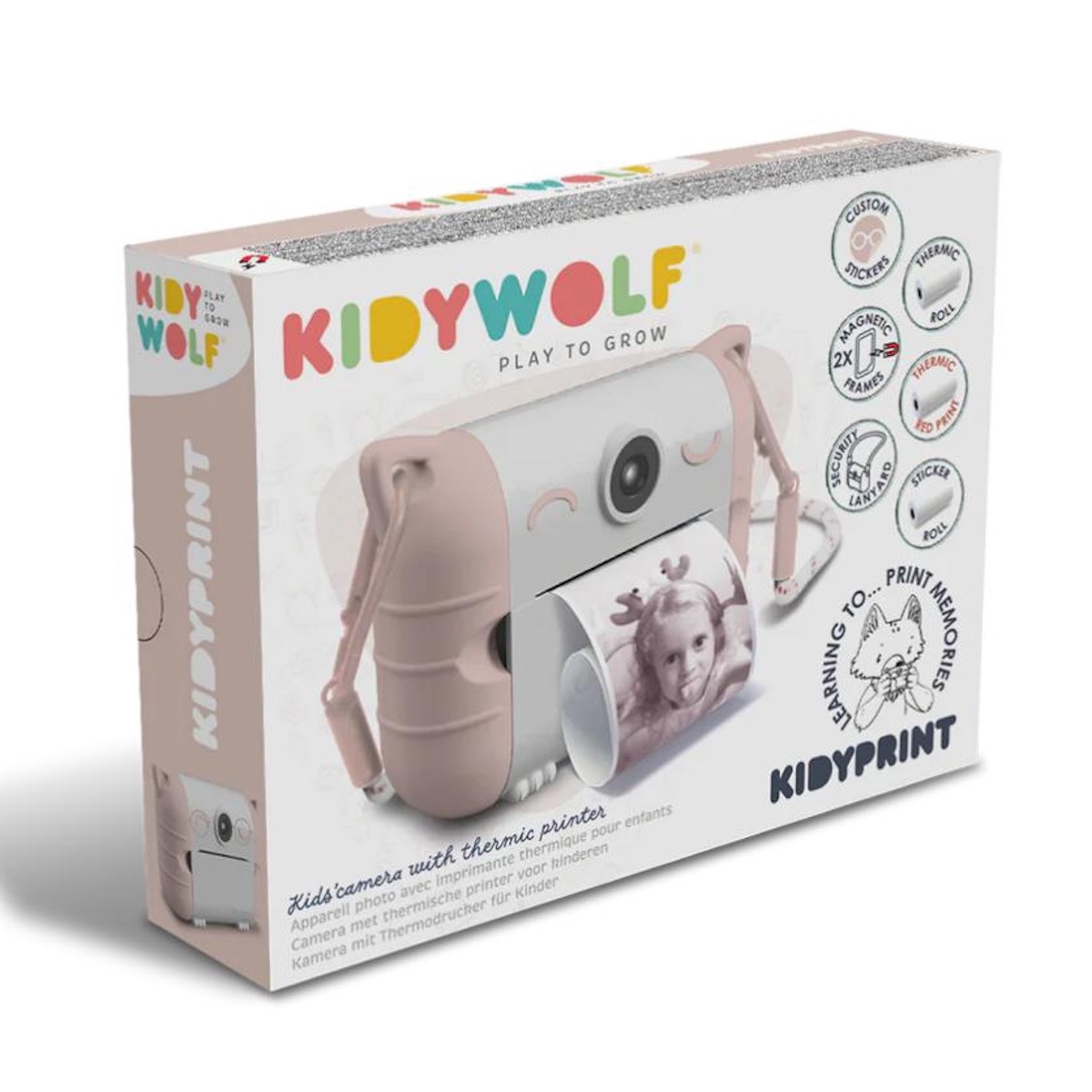 Thermodruckkamera KIDYPRINT Kidywolf Peach