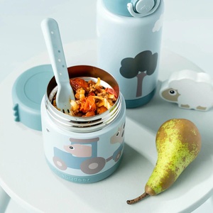 Thermoflasche TINY FARM 340ml Done by deer blau
