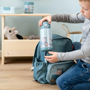 Thermoflasche TINY FARM 340ml Done by deer blau