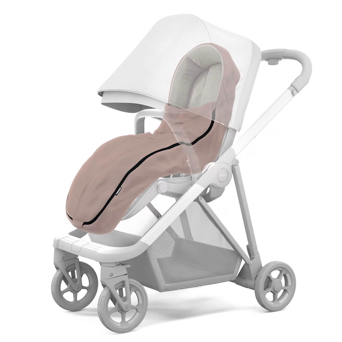 Thule Kinderwagen Fußsack Misty Rose