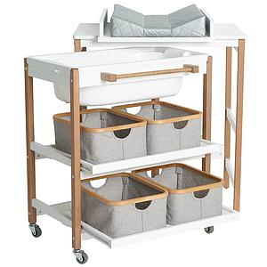 Tischbad wechseln SMART Quax weiß-natur