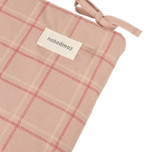 Tour de lit NEST STORIES Édition limitée 32x207cm Nobodinoz pink red checks