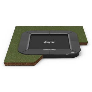 Trampolin 200cm FlatGround SPORTS ULTIM CHAMPION Berg grey