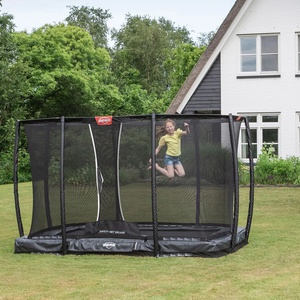 Trampolin 330cm InGround ULTIM CHAMPION + Safety Net Deluxe Berg grey