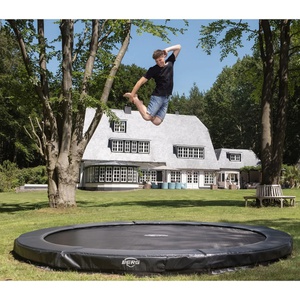 Trampolin 380cm SPORTS CHAMPION InGround Berg grey