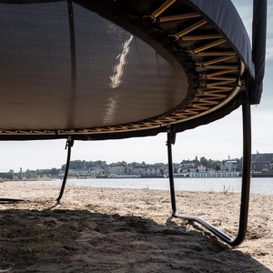 Trampolin 430cm Regular CHAMPION + Safety Net Deluxe XL Berg grey