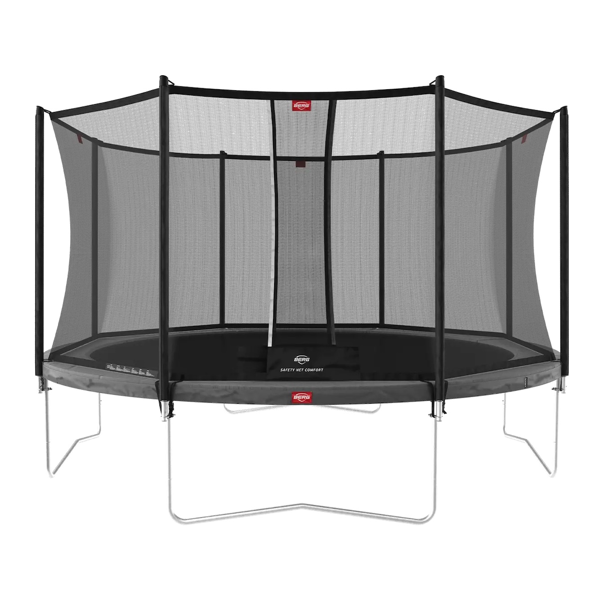 Trampolin 430cm Regular FAVORIT + Safety Net Comfort Berg grey
