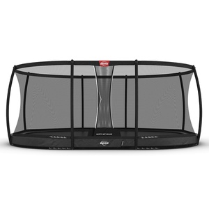 Trampolin 520cm InGround GRAND CHAMPION + Safety Net Deluxe Berg grey
