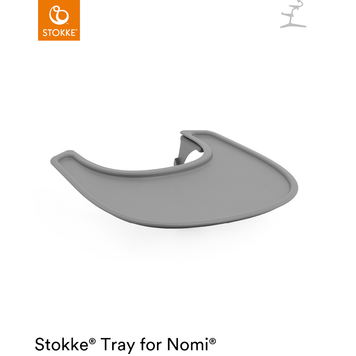 Tray Nomi Stokke grau