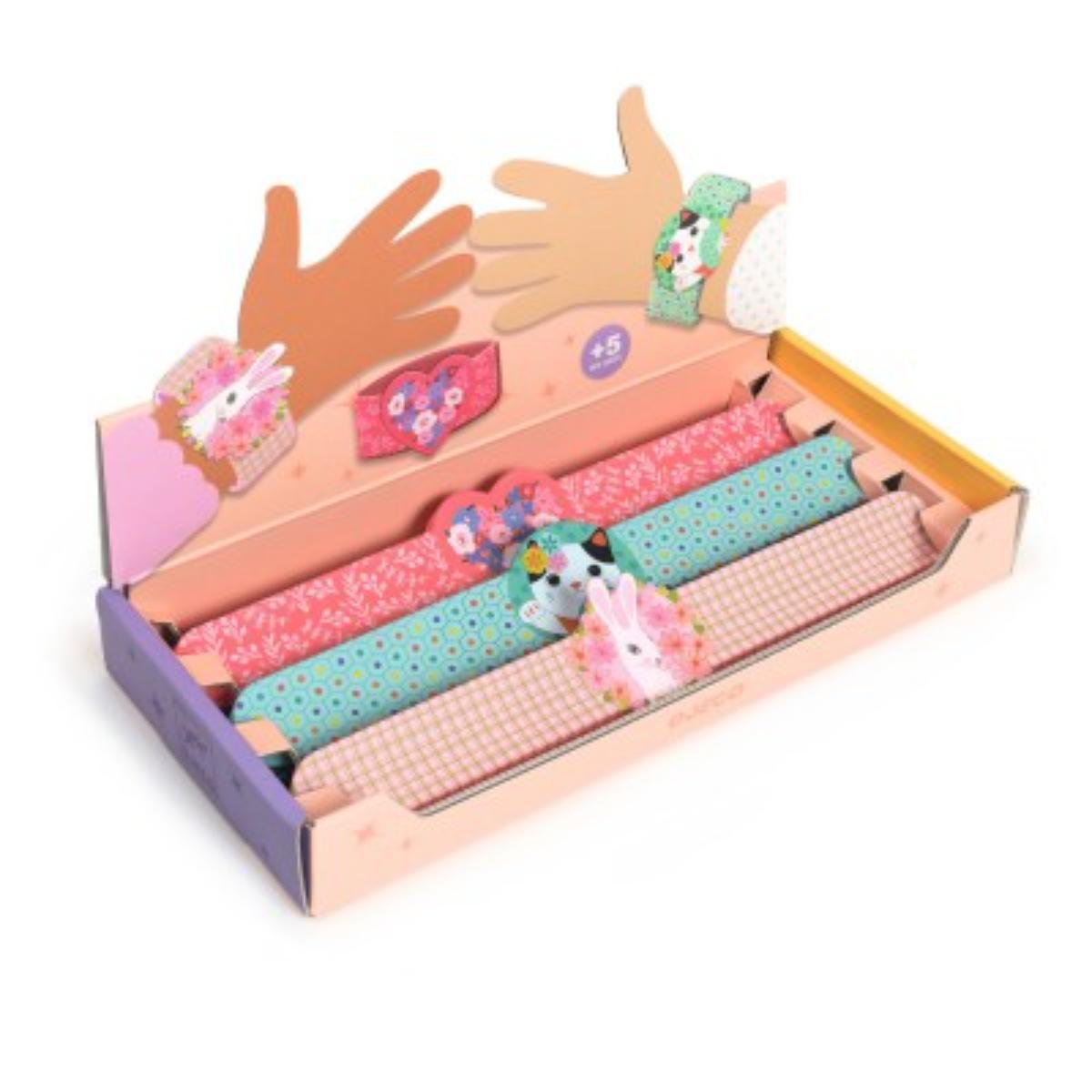 Tresors Bracelets enrouleur Coeur, Chat, lapin Djeco