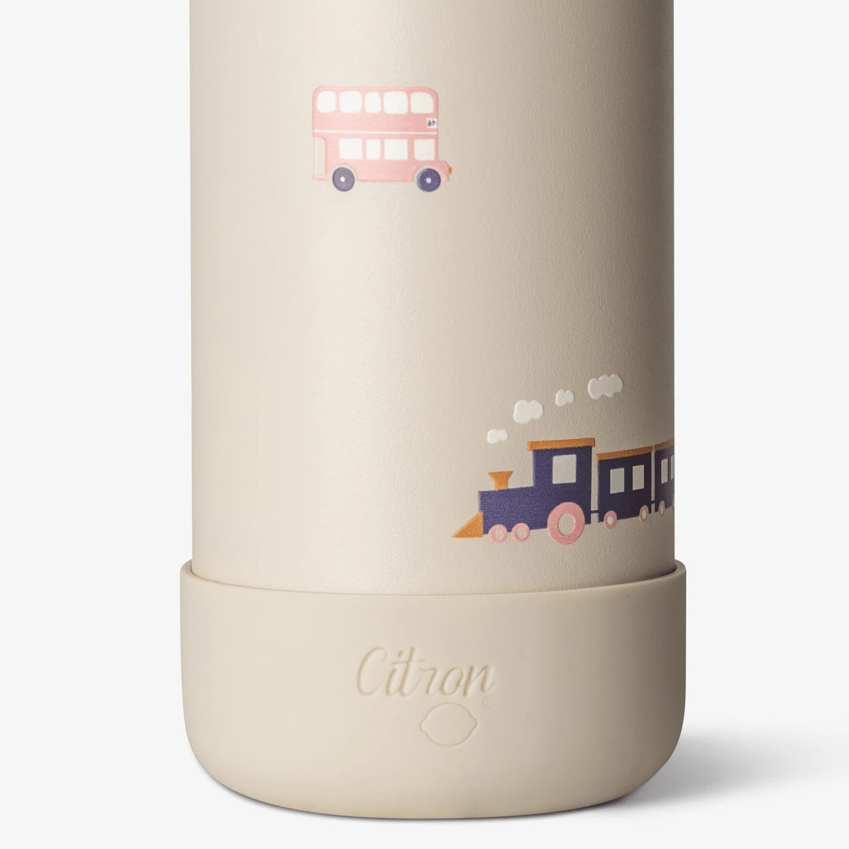 Trinkflasche Kind 350ml Zitrone Fahrzeuge