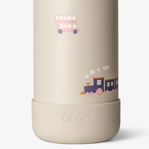 Trinkflasche Kind 350ml Zitrone Fahrzeuge