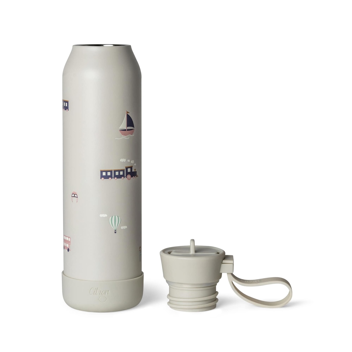 Trinkflasche Kind 500ml Zitrone Fahrzeuge