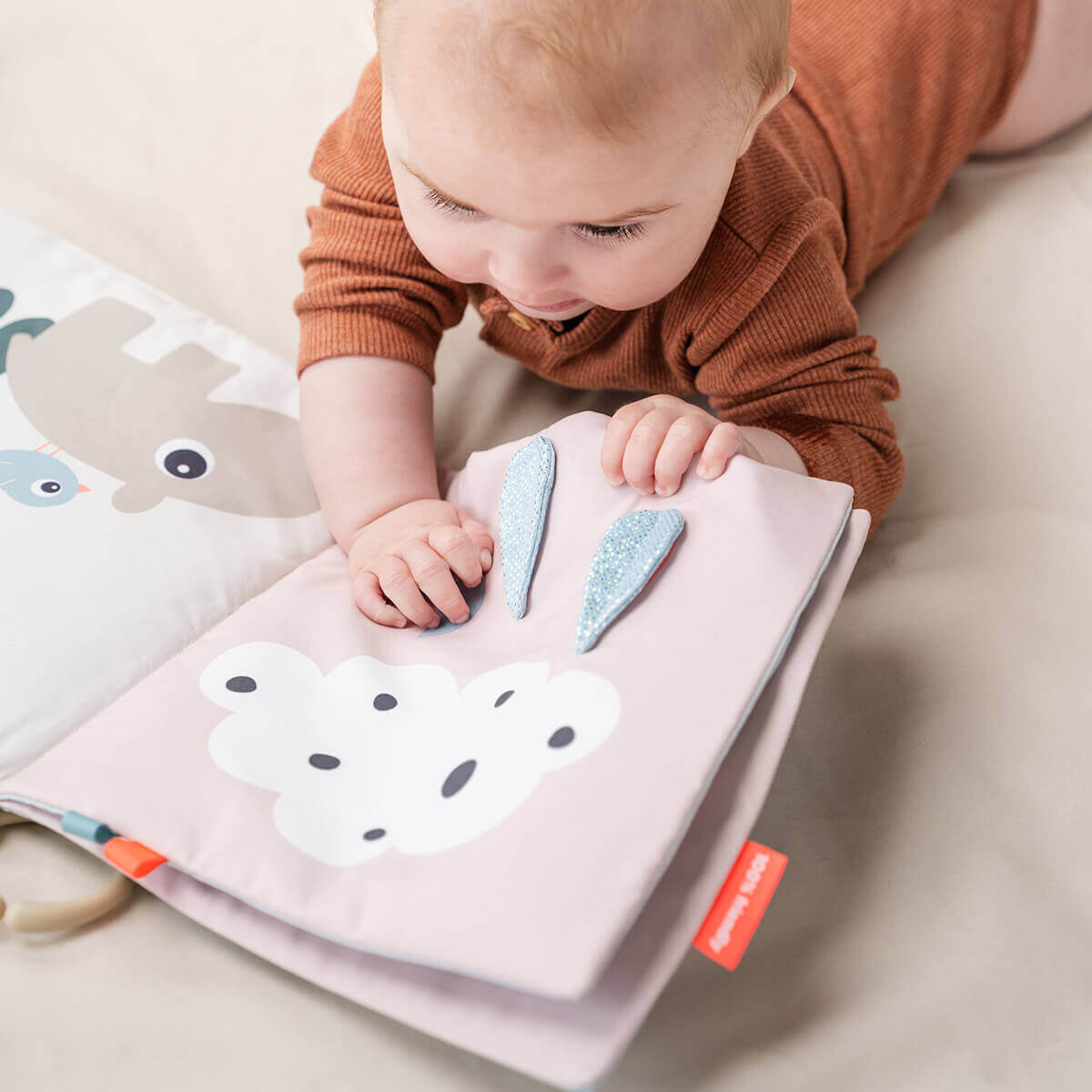 Tummy time soft book Deer friends Colour mix Done by Deer