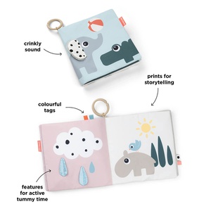 Tummy time soft book Deer friends Colour mix Done by Deer