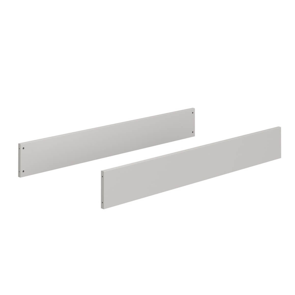 Umbauseiten (2 Stück) kieselgrau für den Umbau eines Babybetts in ein Kindersofa Hochbett oder Juniorbett BENNE Paidi Manhattan-Grau