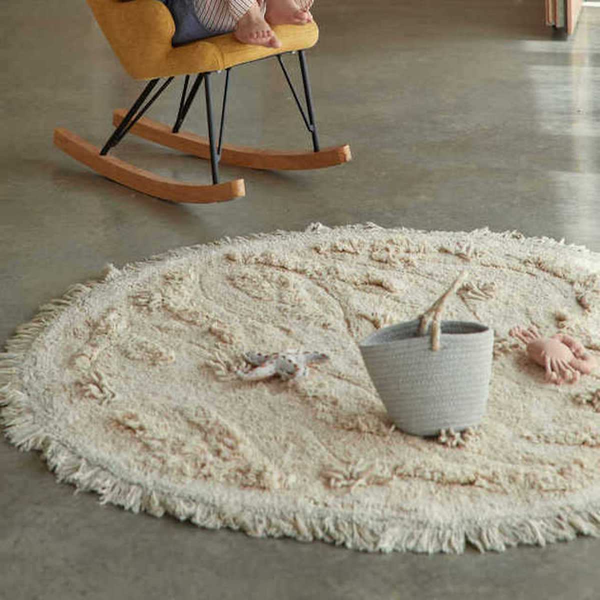 Waschbare Spieluhr Island Ø120cm Lorena canals