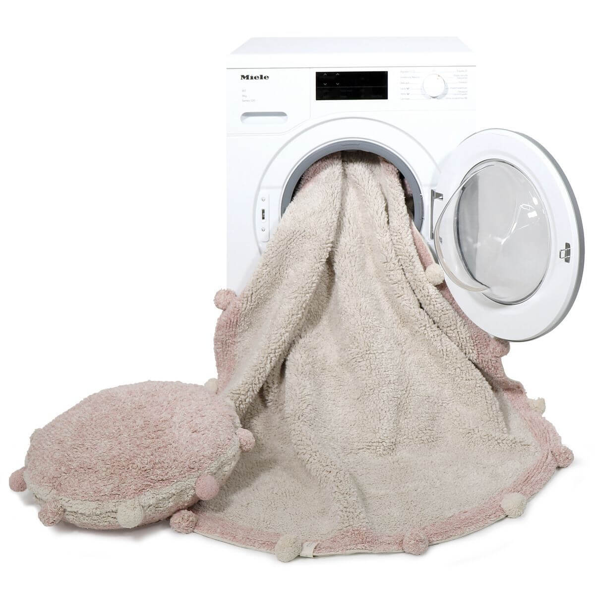 Waschbarer Rug Bubbly Natural - Vintage Nude Lorena Canals Ø 120 cm