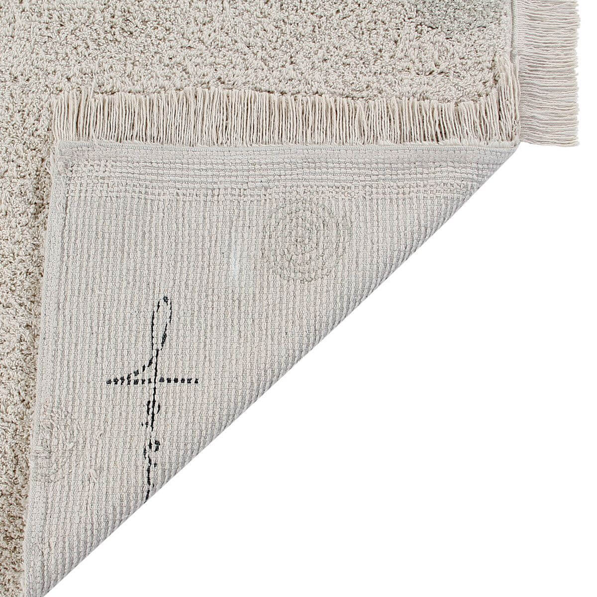 Waschbarer Rug Hippy Dots Natural - Olive Lorena Canals 120x160cm