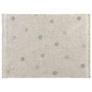 Waschbarer Rug Hippy Dots Natural - Olive Lorena Canals 120x160cm