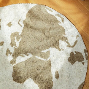 Waschbarer Teppich 120 cm RugCycled WELTKARTE Lorena Canals