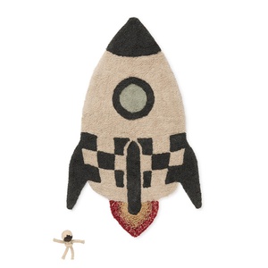 Waschbarer Teppich Rakete 85x135 cm Lorena Canals